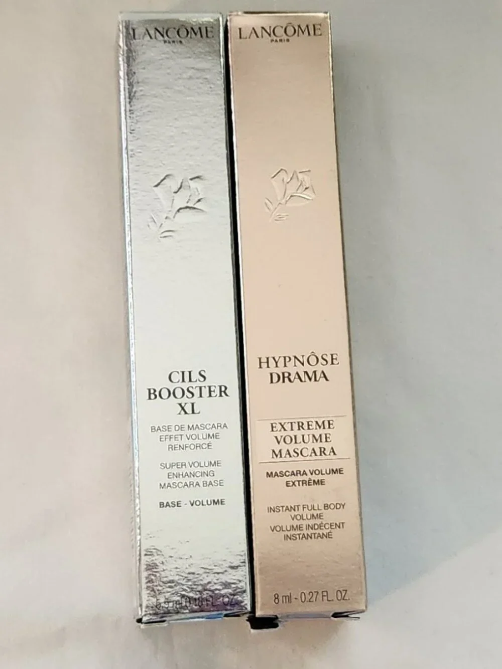 Lancome Hypnose Drama Extreme black + Cils Booster XL volume base full sz NIP